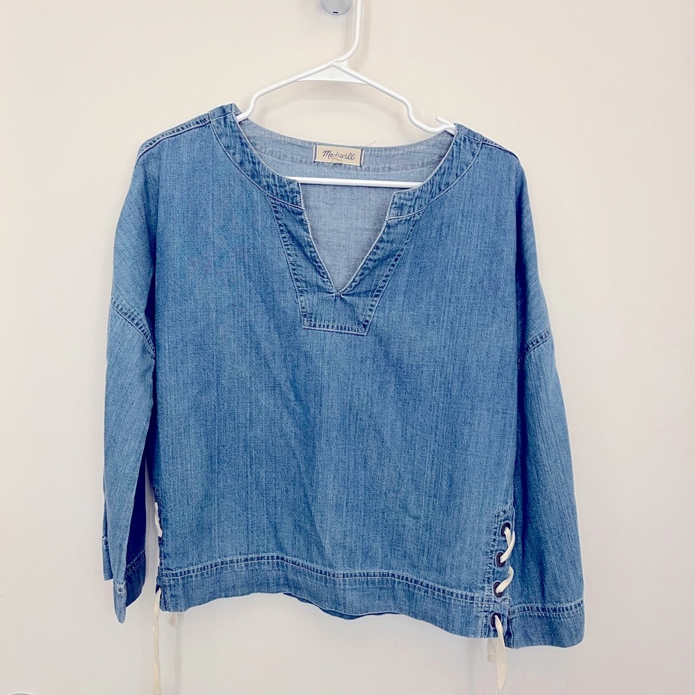 Madewell denim shirt, XS